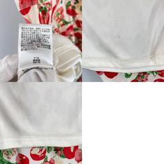 美品 Honey bunch ハニーバンチ 総柄 春夏 SS ワンピース ポリエステル レッド レディース F【古着】【中古】の画像