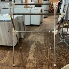 物干し竿🧺室内用物干しスタンド折りたたみX型ロープ長さ調整可能❗...