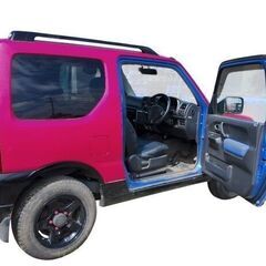 【自分だけの相棒と冒険へ】スズキ ジムニー AT 4WD (JB23W) ◆世界に一台？の個性派カラー◆カロッツェリアナビ/オーディオ付ですぐに遊べる！の画像