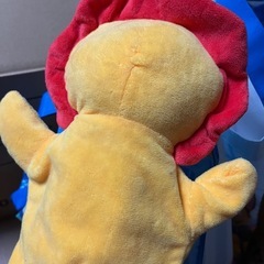 ライオンの手人形の画像