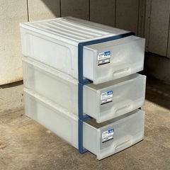 引き出し　プラスチック　3個の画像