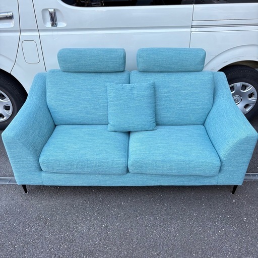 【極美品】ニトリ 2.5人掛けソファ 別売りヘッドレスト付き