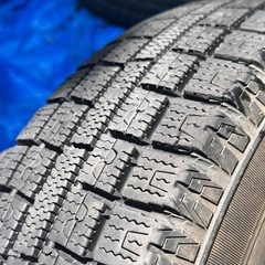 13インチホイール145/80r13みぞあり溝ありふゆ冬タイヤ付きの画像