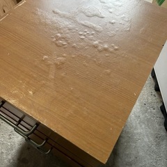 引出し付3段収納棚の画像