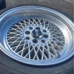 15インチ4穴100 8j+25ホイール　ns2付きの画像