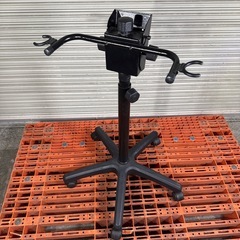 モニター・治具・パーツ保持用スタンド／回転＆高さ調整OK　多用途スタンド／軽作業用フレーム台（キャスター付き）の画像