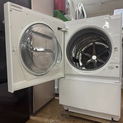 地域限定送料無料　美品【 Panasonic 】パナソニック キューブル Cuble 洗濯7.0㎏/乾燥3.5㎏ ドラム式洗濯乾燥機 温水泡洗浄W マンションサイズ NA-VG740Lの画像