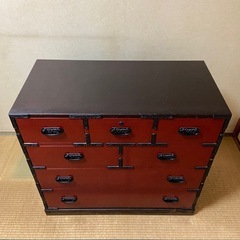 時代箪笥 和箪笥 整理箪笥 和家具 アンティーク 伝統工芸 タンス 箪笥 漆塗りの画像