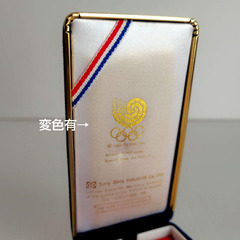 1988年　ソウルオリンピック　記念キーホルダー 24Kゴールドメッキ　ケース付の画像