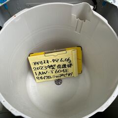 【リサイクルショップ ピカソ 小松原】🌀✨アイリスオーヤマ 全自動洗濯機 6.0kg【IAW-T604E／2023年製／分解洗浄済】✨🌀★4412★の画像