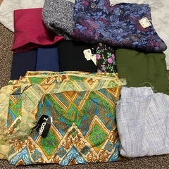 【月末処分予定キャンセル不可急募】洋服の生地  ゴミ袋半分くらいの量