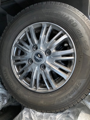 145/80R12 80/78N LT⭐️ヨコハマ アイスガード⭐️スタッドレスタイヤ⭐️Fang12インチアルミホイール付き4本セッ