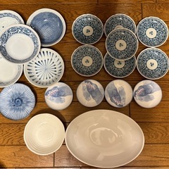 小皿各種+楕円大皿の画像