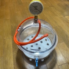 真空ポンプ　真空ポリカデシケーター　真空計セットの画像