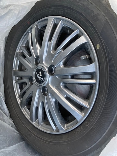 155/70R13⭐️ヨコハマタイヤ⭐️ブルーアース⭐️Fang13インチアルミホイール付き⭐️4本セット⭐️千葉県千葉市より