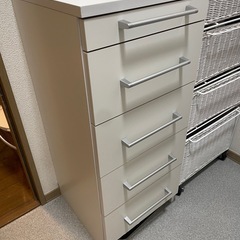 収納棚　衣装ケース　白　引き出し　　の画像