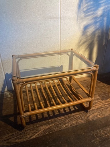 ラタン家具 3点セット (チェア×2, テーブル×1)