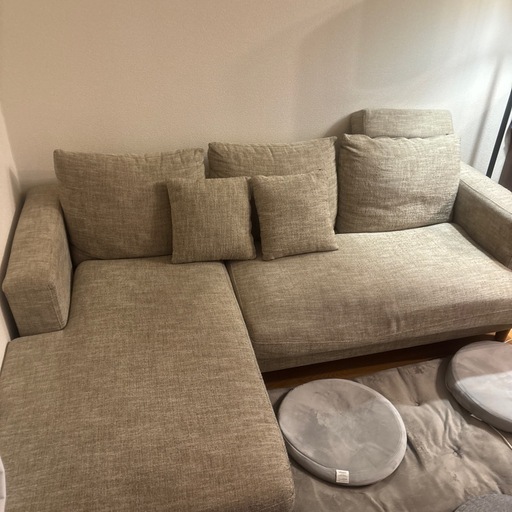 【良品/値下交渉受付⚪︎】3人掛けカウチソファ