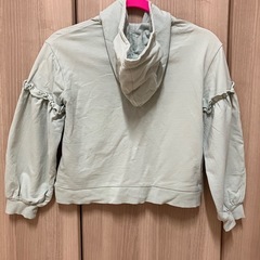 【値下げ‼️】ピンクハント　袖切り替えジップパーカーの画像
