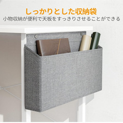 CubiCubi l字デスク 幅150cmx奥行き120cm パソコンデスク ゲーミングデスク 机pcデスク 勉強机 コーナーデスク 机 ワークデスク 組み立て簡単 収納袋付き 安定性 一人暮らし ホワイトの画像