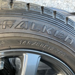 145/80R13⭐️FALKEN ESPIA⭐️スタッドレスタイヤ⭐️ARREEST 13インチアルミホイール付き⭐️4本セット⭐️千葉県千葉市よりの画像