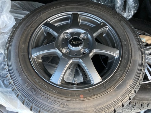 145/80R13⭐️FALKEN ESPIA⭐️スタッドレスタイヤ⭐️ARREEST 13インチアルミホイール付き⭐️4本セット⭐️千葉県千葉市より