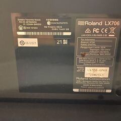 ◻Roland ローランド 電子ピアノ LX706-GPKR 2021年製の画像