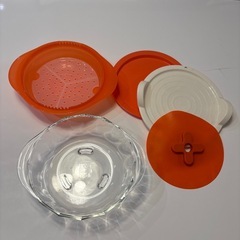 iwaki イワキ　耐熱ガラスボウル 蓋その他6点セット　