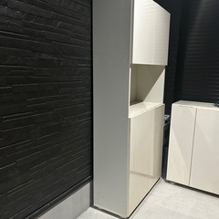 靴箱　ホワイト　鏡面の画像