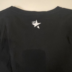 スヌーピーとウッドストックの黒Tシャツの画像