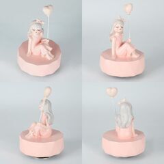 【新品】オルゴール　君をのせて　電池不要　回転式の画像