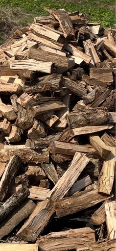 最後です 薪　ナラ１００%　軽トラック１台分約３５０Kg　１年半乾燥