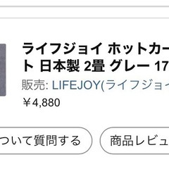ホットカーペット　　洗濯不可の画像