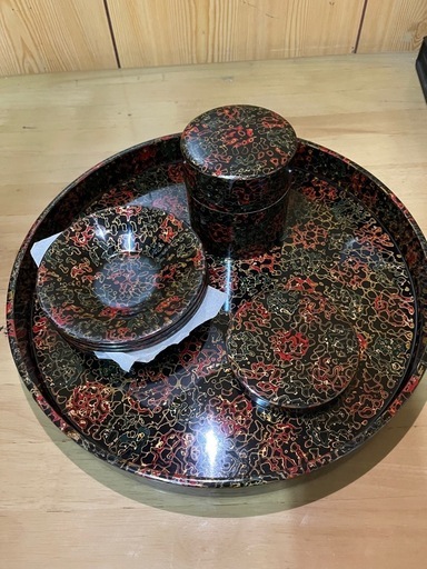 津軽塗　漆器　茶道具