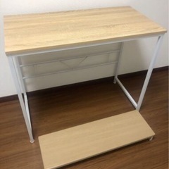 パソコンデスク モニタースタンド付き の画像