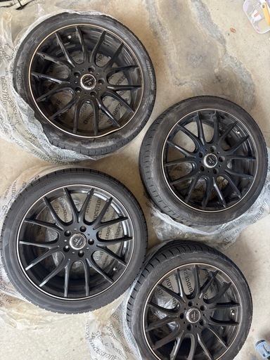 18インチ スポークデザイン ホイールセット　ウェッズスポーツ SA-72R