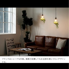✨美品ペンダントライト 2灯セットジェリコ LED電球付き照明器具アンティークの画像