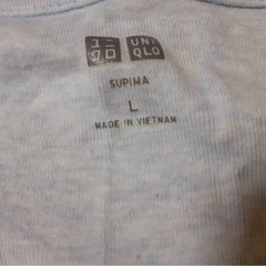 L　ユニクロ UNIQLO 七分袖 シャツ 肌着 インナー　の画像