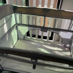 【調整中】ベビーベッド プレイヤード グレーの画像
