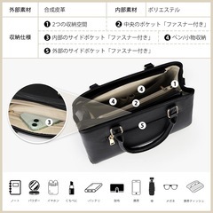 【新品】ショルダーバッグ レディース 斜めがけ ハンドバッグ 大容量 撥水加工 底鋲付きの画像