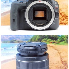 軽量✨運動会にも◎canon kiss X7 ダブルレンズ 一眼レフ スマホ転送の画像