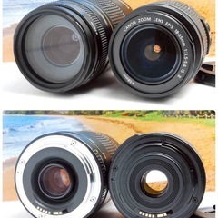 軽量✨運動会にも◎canon kiss X7 ダブルレンズ 一眼レフ スマホ転送の画像