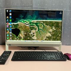 6097★NEC製LAVIE 液晶 一体型 PC　DA700KAW★第8世代Core i7★新品SSD 256GB★メモリ8GB★TV　テレビ視聴・録画の画像