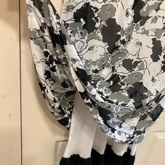おしゃれな白黒チュニック、ミニワンピースの画像