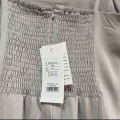 tocco closet ファー付き肩りぼんキャミワンピース M タグ付き新品の画像