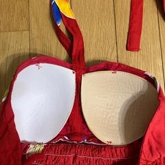 ハワイアン、ハイビスカスのリゾートワンピースの画像