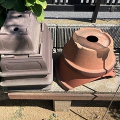  植木鉢 陶器  観葉植物 ラン鉢  盆栽鉢 中古 昭和レトロの画像