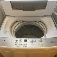 AQUA 洗濯機 6.0kg AQW-S6M-S6Mの画像
