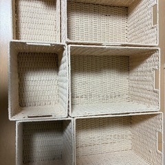 ニトリ　ライラ　収納カゴ　バスケットの画像