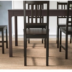 IKEA(イケア) STEFAN 80211089 チェア, ブラウンブラックの画像